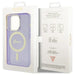 Guess GUHMP14XHCMCGU iPhone 14 Pro Max 6.7’’ purple/purple hardcase Glitter Gold MagSafe - Cell phone cases