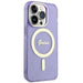 Guess GUHMP14XHCMCGU iPhone 14 Pro Max 6.7’’ purple/purple hardcase Glitter Gold MagSafe - Cell phone cases