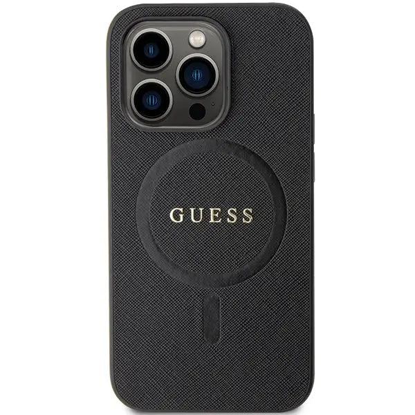 Guess GUHMP14XPSAHMCK case for iPhone 14 Pro Max 6.7’’ - black Saffiano MagSafe - Cell phone cases