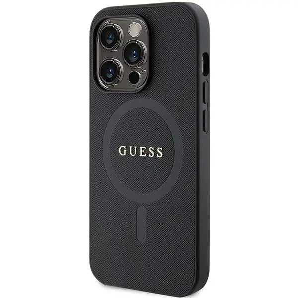 Guess GUHMP14XPSAHMCK case for iPhone 14 Pro Max 6.7’’ - black Saffiano MagSafe - Cell phone cases