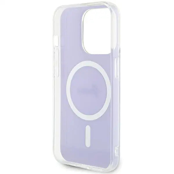 Guess GUHMP15XHITSU iPhone 15 Pro Max 6.7’’ purple/purple hardcase IML Iridescent MagSafe - Cell phone cases