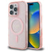 Guess GUHMP16LHFGEREP iPhone 16 Pro 6.3’’ pink/pink hardcase IML Glitter Circle MagSafe - Cell phone cases