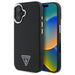 Guess GUHMP16MPGTSPSK iPhone 16 Plus 6.7’’ black/black hardcase Grained Triangle MagSafe - Cell phone cases
