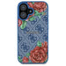 Guess GUHMP16SP4ROPEMCB iPhone 16 6.1’’ blue/blue hardcase 4G Flowers Print MagSafe - Cell phone cases