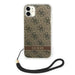 Guess GUOHCN61H4STW iPhone 11 brown/brown hardcase 4G Print Strap - Cell phone cases and covers<<<HurtelXML