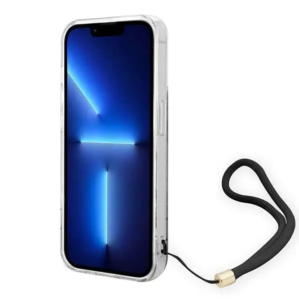 Guess GUOHCP14LH4STK iPhone 14 Pro 6.1 ’black / black hardcase 4G Print Strap - Cell phone cases and covers<<<HurtelXML