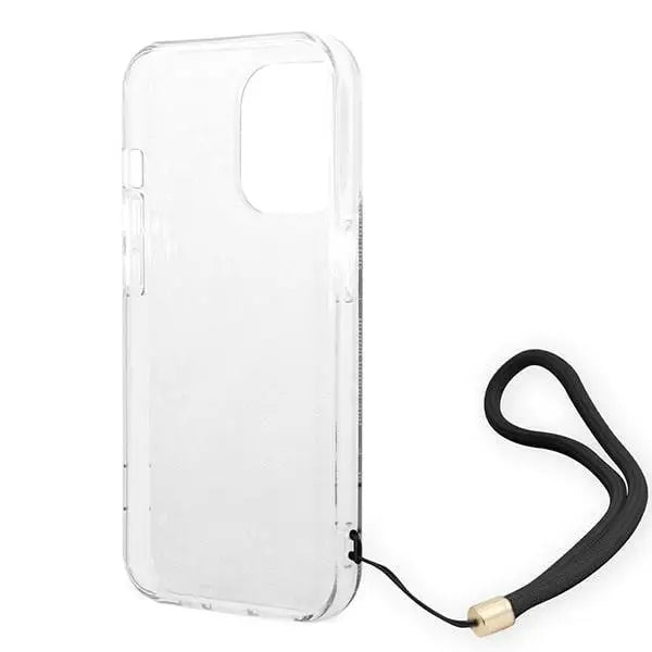 Guess GUOHCP14LH4STK iPhone 14 Pro 6.1 ’black / black hardcase 4G Print Strap - Cell phone cases and covers<<<HurtelXML