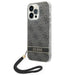 Guess GUOHCP14LH4STK iPhone 14 Pro 6.1 ’black / black hardcase 4G Print Strap - Cell phone cases and covers<<<HurtelXML