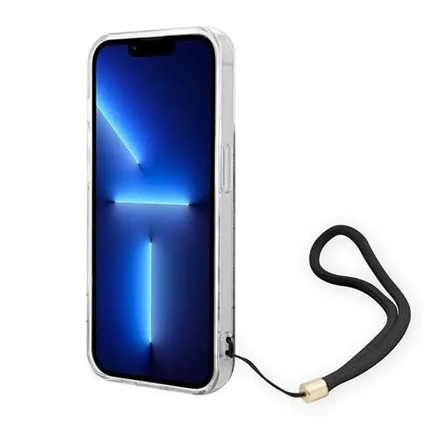 Guess GUOHCP14XH4STK iPhone 14 Pro Max 6.7’’ black/black hardcase 4G Print Strap - Cell phone cases