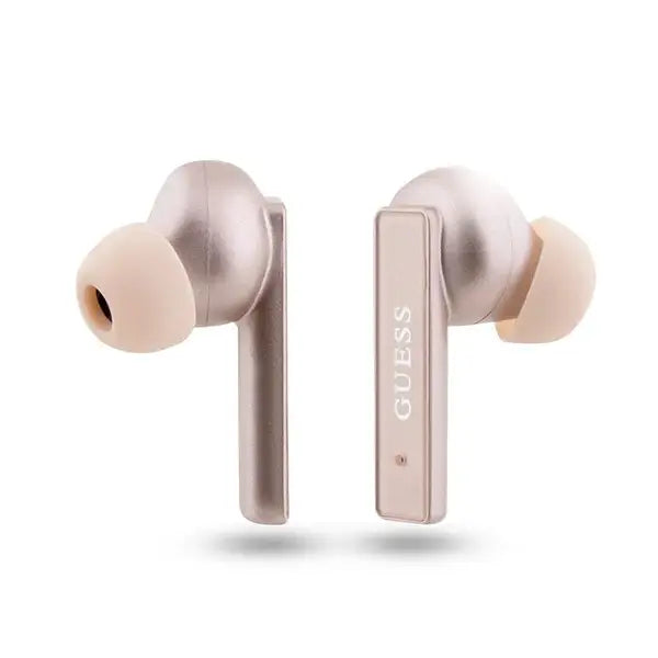 Guess GUTWSSU20ALEGP TWS Bluetooth Earphones + Dock Rose Gold/Rose Gold Printed Logo - Headphones
