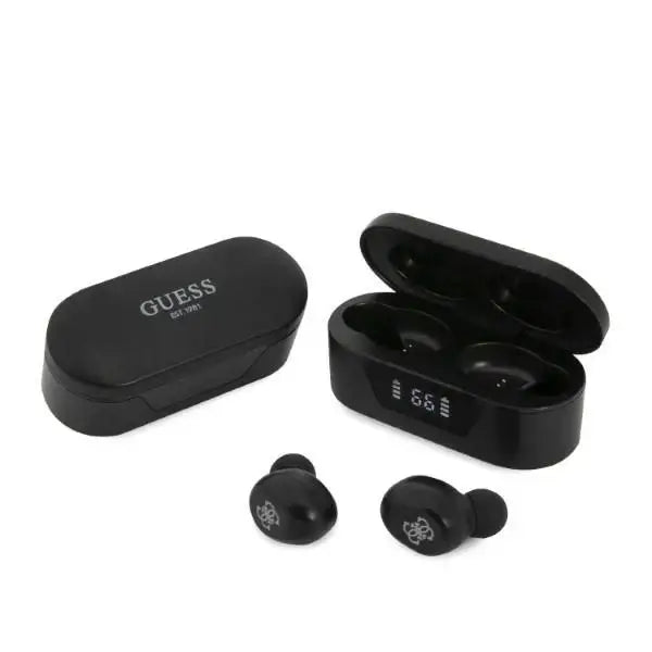 Guess GUTWST31EK TWS Bluetooth headphones + docking station - black - Headphones and speakers<<<HurtelXML
