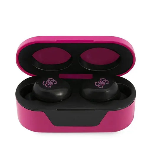 Guess GUTWST31EM TWS Bluetooth headphones + magenta docking station - Headphones and speakers<<<HurtelXML