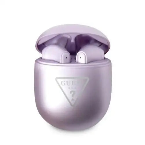 Guess GUTWST82TRU TWS Bluetooth Headphones + Purple/Purple Triangle Logo Docking Station - Headphones