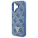 Guess Hardcase Leather 4G Triangle Strass MagSafe Case for iPhone 16 - Blue - Cell phone cases and covers<<<HurtelXML