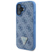 Guess Hardcase Leather 4G Triangle Strass MagSafe Case for iPhone 16 - Blue - Cell phone cases and covers<<<HurtelXML