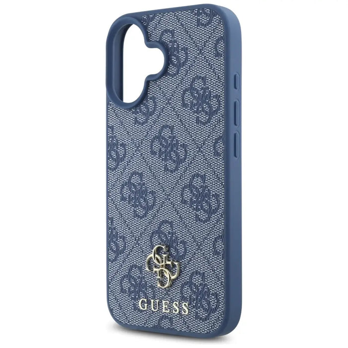 Guess HC PU 4G Small 4G and Classic Case for iPhone 16 MagSafe - Blue - Cell phone cases and covers<<<HurtelXML