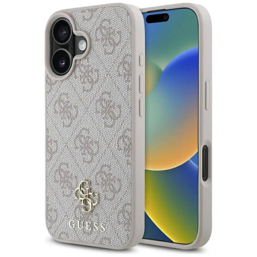 Guess HC PU 4G Small 4G and Classic iPhone 16 MagSafe Case - Pink - Cell phone cases and covers<<<HurtelXML