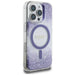 Guess HC Resin Bottom Glitter MagSafe case for iPhone 16 Pro Max - purple - Cell phone cases and covers<<<HurtelXML