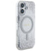 Guess HC Resin Bottom Glitter MagSafe case for iPhone 16 - silver - Cell phone cases and covers<<<HurtelXML