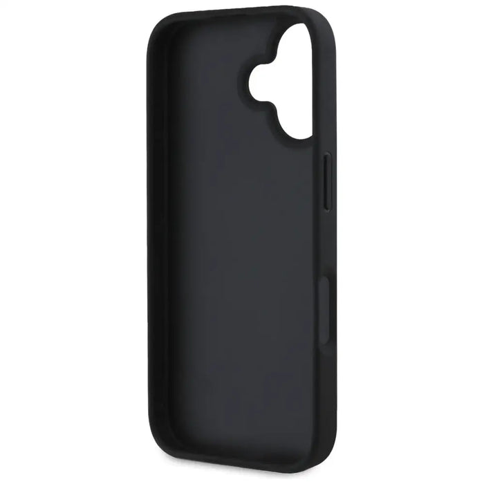 Guess Hot Stamp 4G Pattern Triangle Metal Logo case for iPhone 16 - black - Cell phone cases and covers<<<HurtelXML