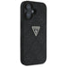 Guess Hot Stamp 4G Pattern Triangle Metal Logo case for iPhone 16 - black - Cell phone cases and covers<<<HurtelXML