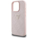 Guess Hot Stamp 4G Pattern Triangle Metal Logo iPhone 16 Pro Max Case - Pink - Cell phone cases and covers<<<HurtelXML