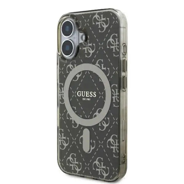 Guess IML 4G Background MagSafe iPhone 16 Plus Case - Brown - Cell phone cases and covers<<<HurtelXML