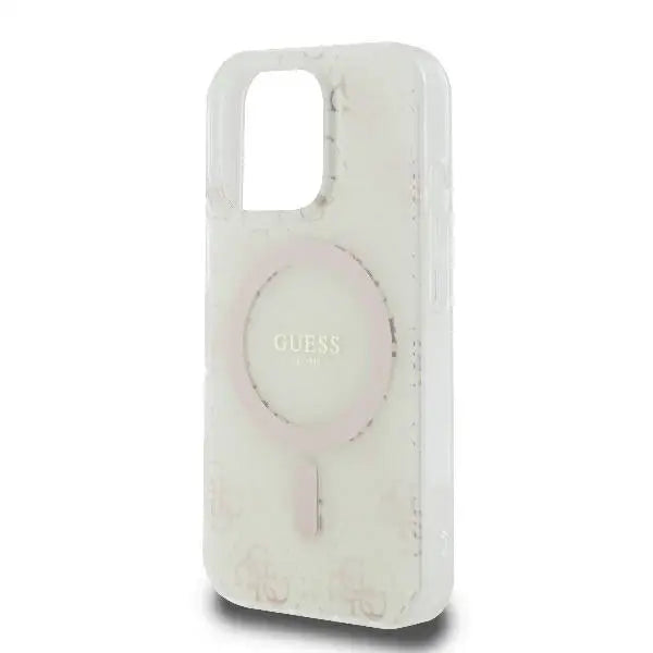 Guess IML 4G Background MagSafe iPhone 16 Pro Case - White - Cell phone cases and covers<<<HurtelXML