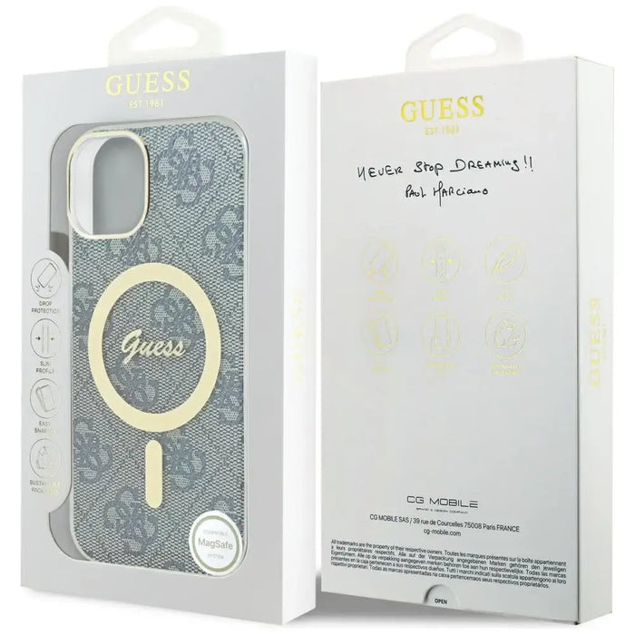 Guess IML 4G MagSafe case for iPhone 15 / 14 / 13 - blue - Cell phone cases and covers<<<HurtelXML