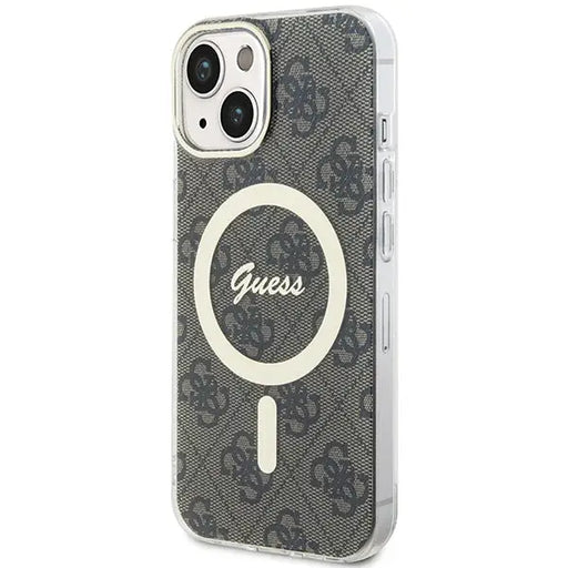 Guess IML 4G MagSafe case for iPhone 15 - brown - Cell phone cases and covers<<<HurtelXML