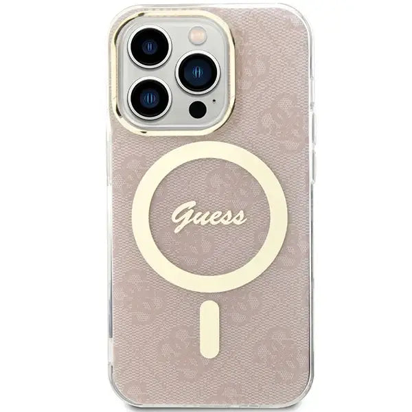 Guess IML 4G MagSafe case for iPhone 15 Pro Max - pink - Cell phone cases and covers<<<HurtelXML