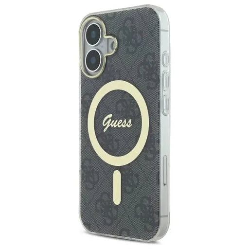 Guess IML 4G MagSafe Case for iPhone 16 Plus - Black - Cell phone cases and covers<<<HurtelXML