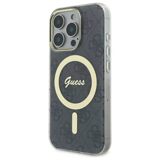 Guess IML 4G MagSafe Case for iPhone 16 Pro Max - Black - Cell phone cases and covers<<<HurtelXML