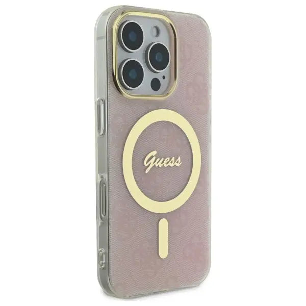 Guess IML 4G MagSafe Case for iPhone 16 Pro Max - Pink - Cell phone cases and covers<<<HurtelXML