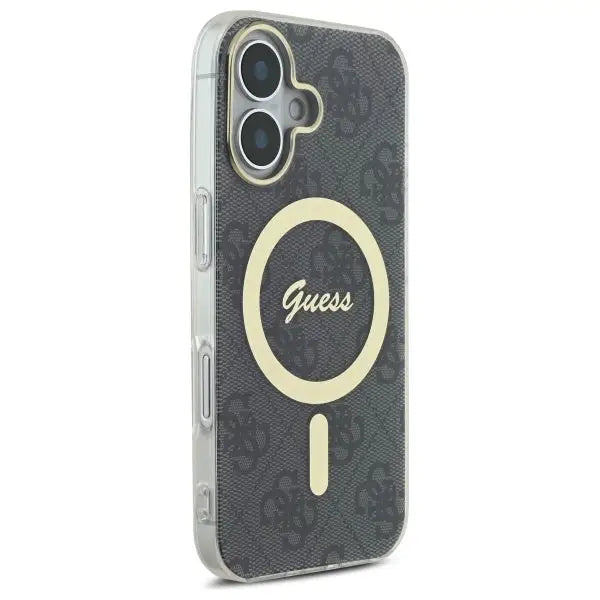 Guess IML 4G MagSafe iPhone 16 Case - Black - Cell phone cases and covers<<<HurtelXML