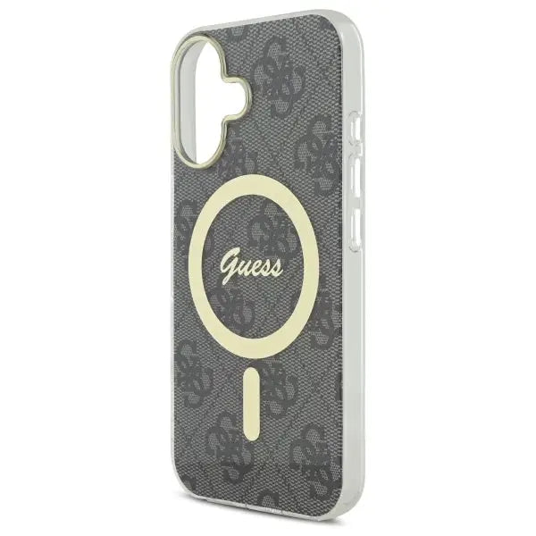 Guess IML 4G MagSafe iPhone 16 Case - Black - Cell phone cases and covers<<<HurtelXML