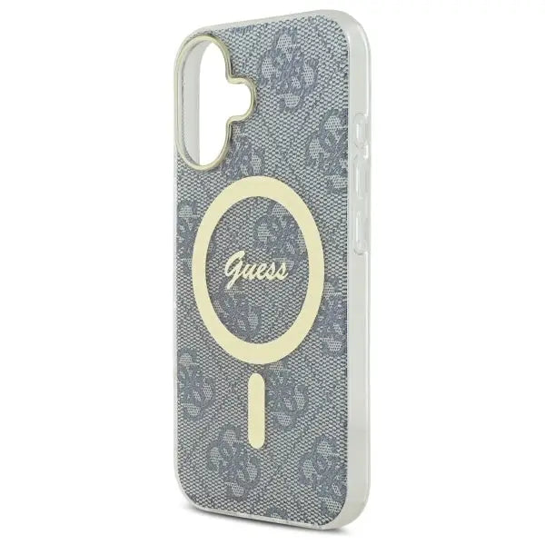Guess IML 4G MagSafe iPhone 16 Case - Blue - Cell phone cases and covers<<<HurtelXML