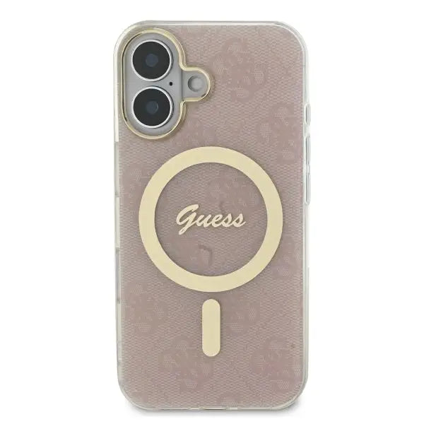 Guess IML 4G MagSafe iPhone 16 Plus Case - Pink - Cell phone cases and covers<<<HurtelXML