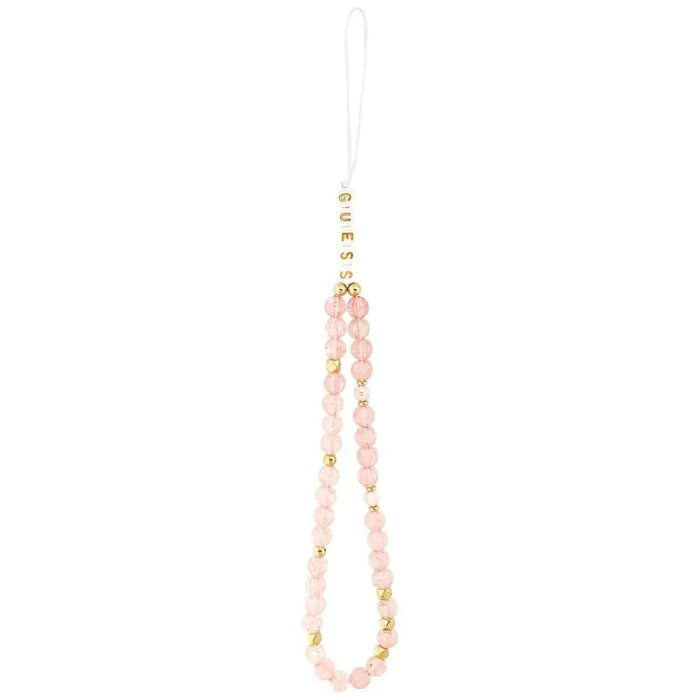 Guess IML Flowers Electro Pearl Strap MagSafe Case for iPhone 17 Pro - Pink - Cell phone cases and covers<<<HurtelXML
