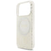 Guess IML Flowers Electro Pearl Strap MagSafe Case for iPhone 17 Pro - White - Cell phone cases and covers<<<HurtelXML