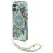 Guess IML Flowers With Pearl Strap MagSafe case for iPhone 16 Plus - green - Cell phone cases and covers<<<HurtelXML