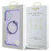 Guess IML Flowers Wreath MagSafe iPhone 16 Case - Purple - Cell phone cases and covers<<<HurtelXML