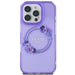 Guess IML Flowers Wreath MagSafe iPhone 16 Pro Max Case - Purple - Cell phone cases and covers<<<HurtelXML