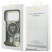 Guess IML Glitter Flowers Triangle MagSafe case for iPhone 17 Pro - black - Cell phone cases and covers<<<HurtelXML