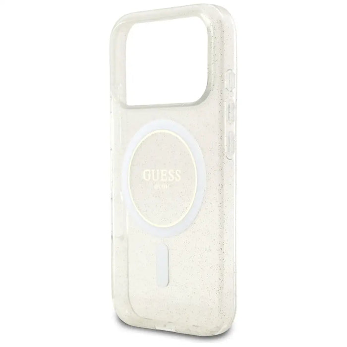 Guess IML Glitter Pearl Strap MagSafe Case for iPhone 17 Pro - Transparent - Cell phone cases and covers<<<HurtelXML