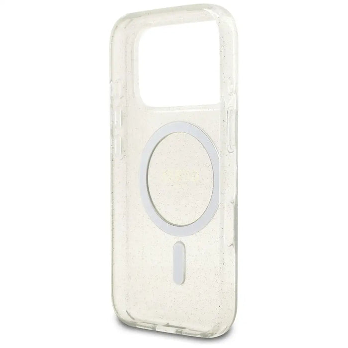 Guess IML Glitter Pearl Strap MagSafe Case for iPhone 17 Pro - Transparent - Cell phone cases and covers<<<HurtelXML
