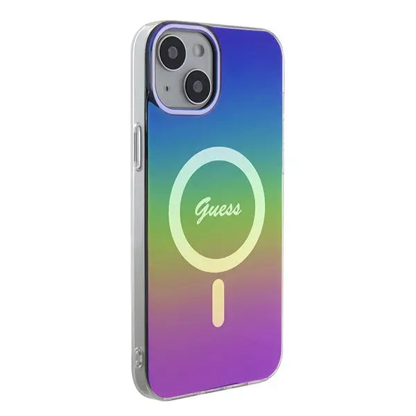 Guess IML Iridescent MagSafe case for iPhone 15 / 14 / 13 6.1’’ - multicolor - Cell phone cases and covers<<<HurtelXML