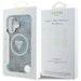 Guess IML Metal Glitter 4G Circle Triangle MagSafe Case for iPhone 16 - Blue - Cell phone cases and covers<<<HurtelXML