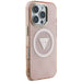 Guess IML Metal Glitter 4G Circle Triangle MagSafe Case for iPhone 16 Pro - Pink - Cell phone cases