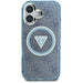 Guess IML Metal Glitter 4G Circle Triangle MagSafe Case for iPhone 16 - Blue - Cell phone cases and covers<<<HurtelXML